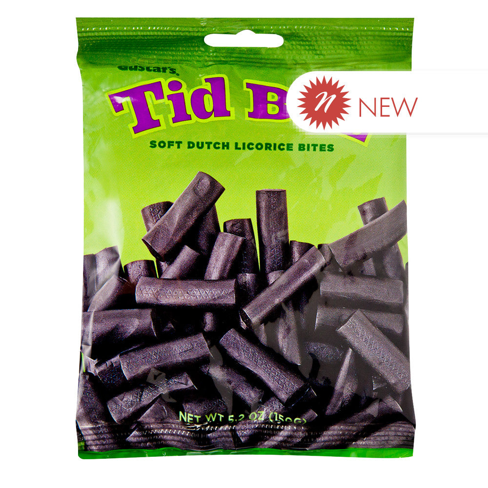 Gustaf'S Tid Bitz Soft Licorice Bites 5.29 Oz Peg Bag