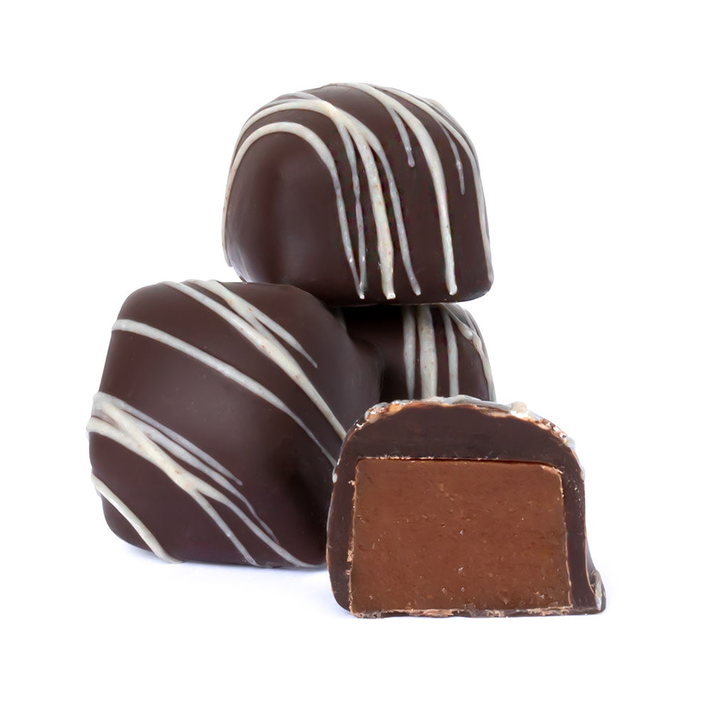 Wholesale BoxNCase Dark Chocolate Pumpkin Spice Caramels- Bulk