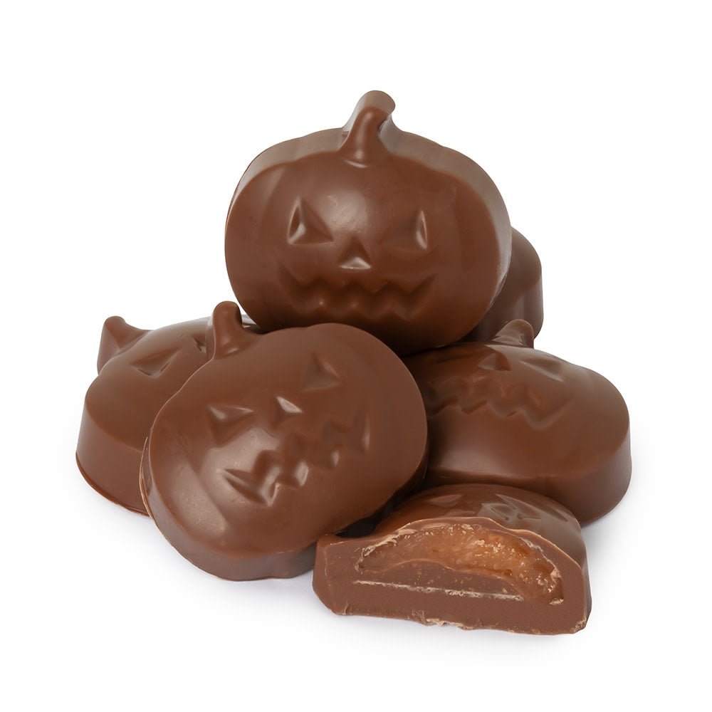 Wholesale BoxNCase Milk Chocolate Pumpkin Pie Pumpkins- Bulk