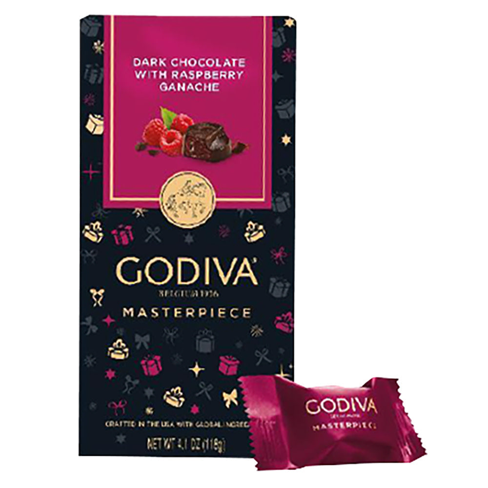 Wholesale Godiva Masterpiece Dark Chocolate With Raspberry Ganache 6.9 Oz Bag- Bulk