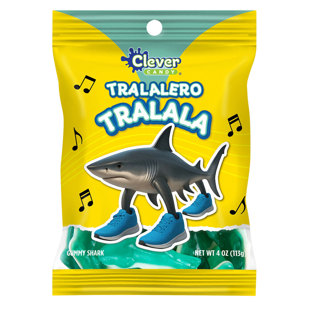 Wholesale Müttenberg Candy Italian Brainrot Tralalero Tralala 4 Oz Peg Bag- Bulk