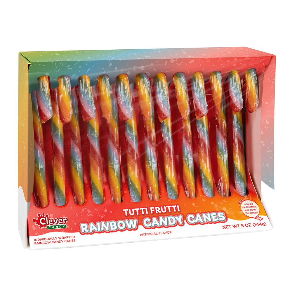 Wholesale Müttenberg Candy Tutti-Frutti Rainbow Candy Cane Cradle Box- Bulk