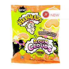 Wholesale Warheads Peach Sour Clouds 4.5 Oz Peg Bag- Bulk