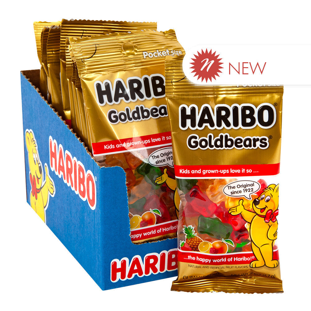 Wholesale Haribo Goldbears 2 Oz Peg Bag- Bulk