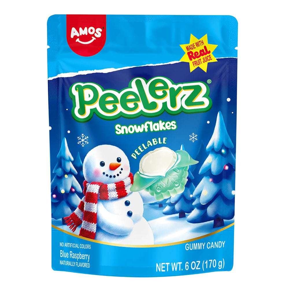 Wholesale Peelerz Gummy Sour Snowflakes 6 Oz Bag- Bulk