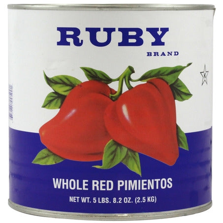Wholesale Ruby Case Whole Sweet Red Pimentos- Bulk