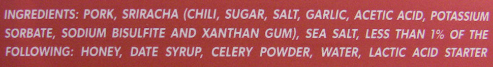 Wholesale Salt&Twine Slcd Honey Sircha Salami- Bulk