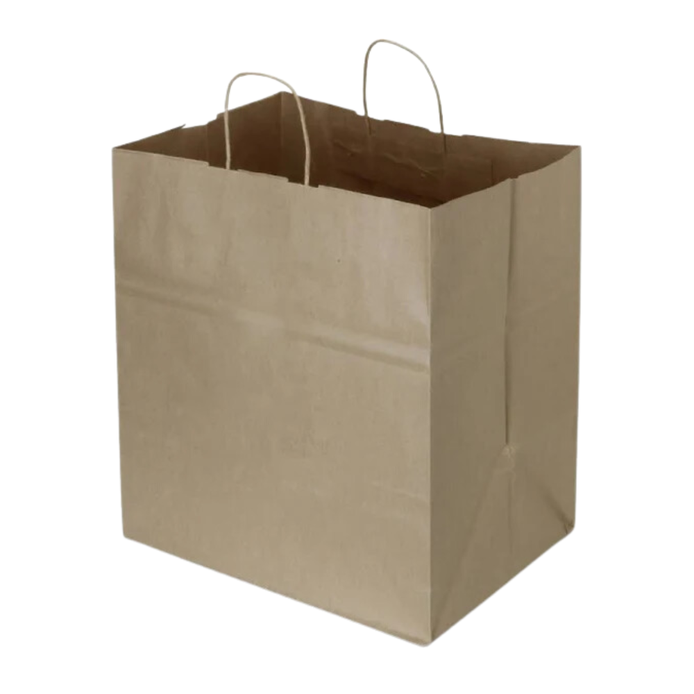 Wholesale BoxNCase Case 15X10X15 Brown Paper Shopping Bag- Bulk