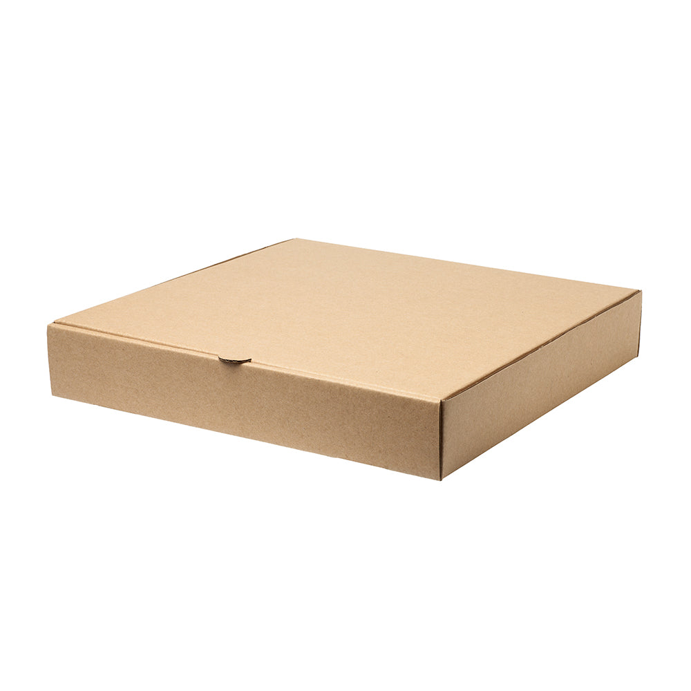 Wholesale Plain B Flute Case 10In Plain Kraft Pizza Box- Bulk