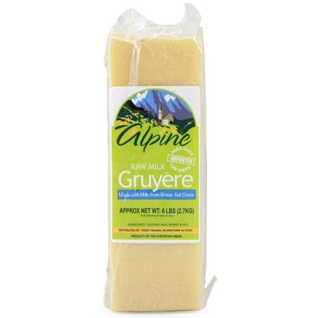Wholesale Alpine Each Raw Milk Gruyere Cheese- Bulk
