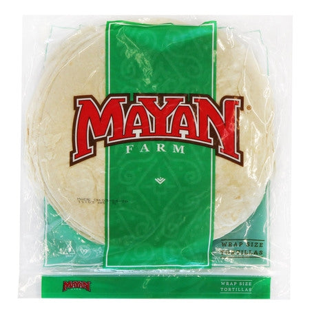 Wholesale Mayan Farm Each 12 Inch White Flour Tortilla- Bulk