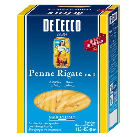 Wholesale De Cecco Case Penne Rigate Pasta #41- Bulk