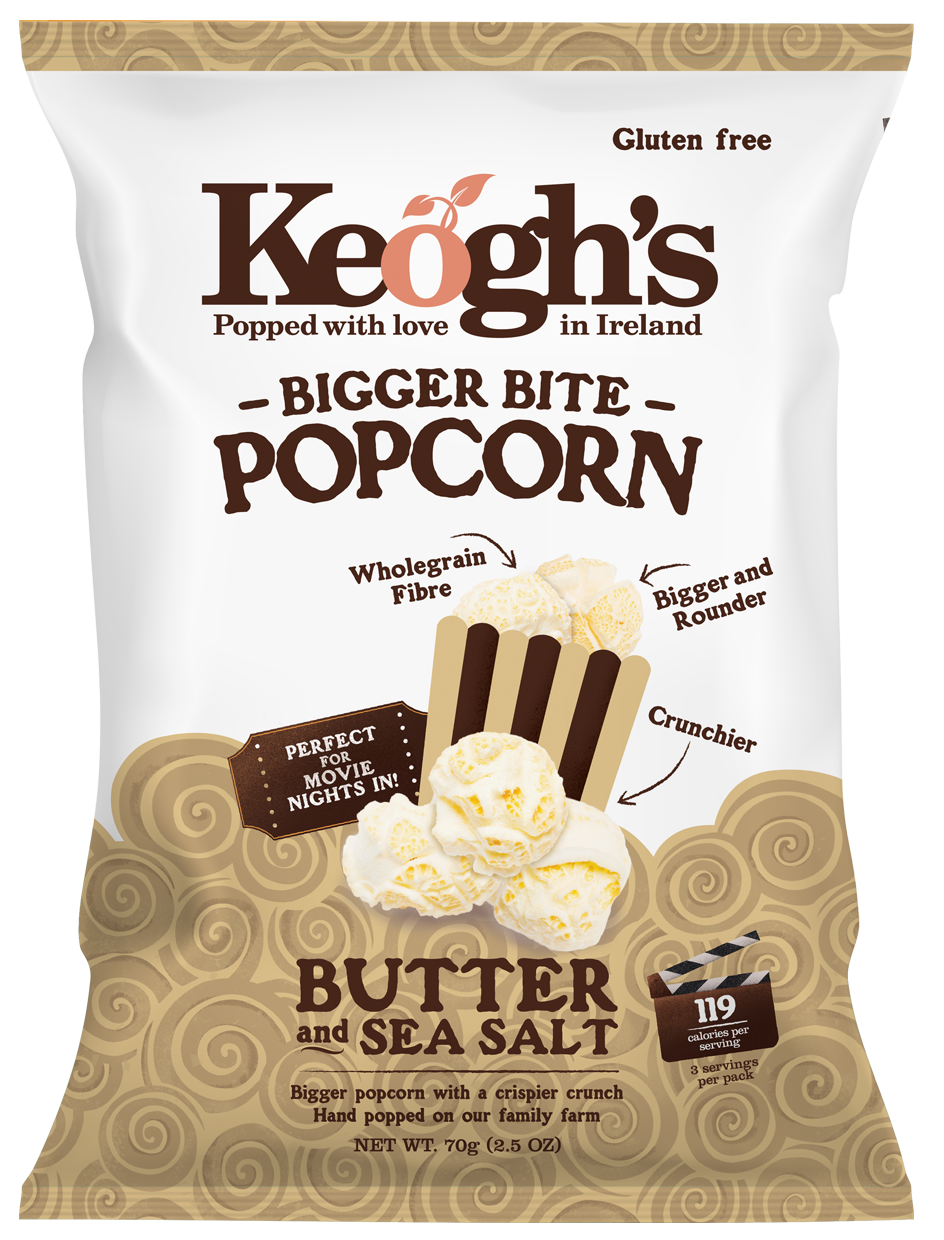 Wholesale Keogh'S Popcorn Butter Sea Salt- Bulk