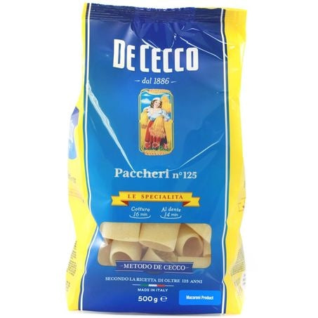 Wholesale De Cecco Case Paccheri Pasta- Bulk