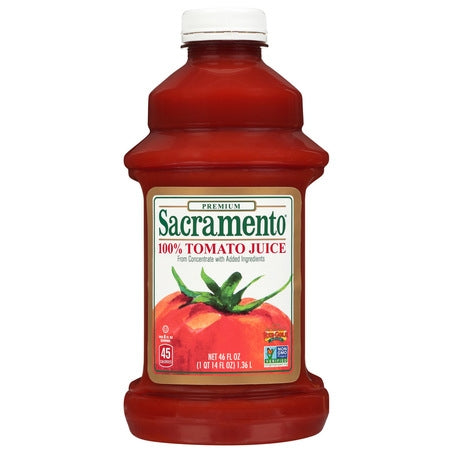 Wholesale Sacramento Case Tomato Juice 46Oz Plastic- Bulk