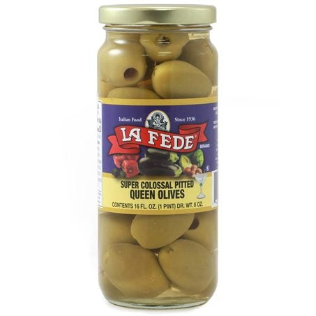 Wholesale La Fede Case Green Queen Pitted Olive- Bulk