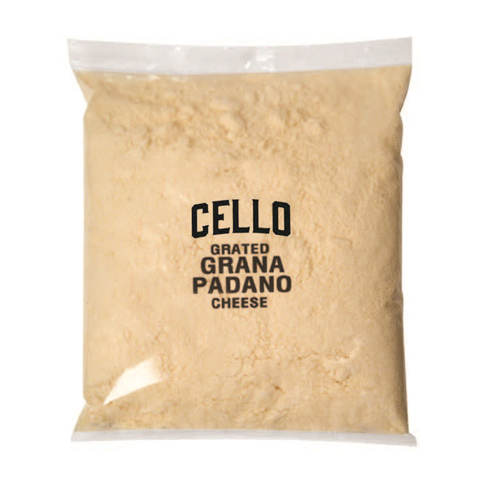 Wholesale Cello Case Grated Grana Padano Cheese- Bulk