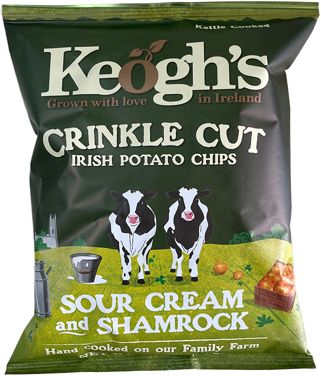 Wholesale Keogh'S Crinkle Shamrock/Sourcream- Bulk