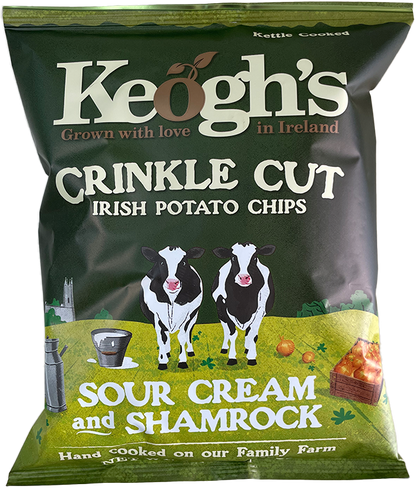 Wholesale Keogh'S Crinkle Shamrock/Sourcream- Bulk