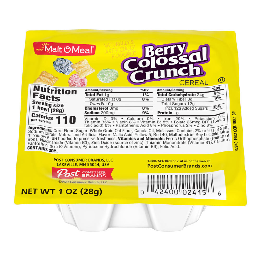 Wholesale Post Colossal Berry Crunch Cereal | 1 oz- Bulk
