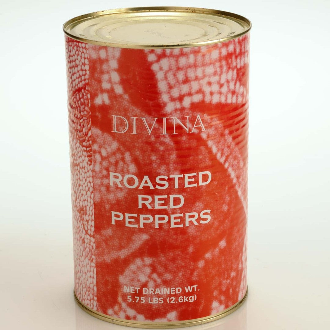 Wholesale Divina Roasted Red Peppers 5.75#- Bulk