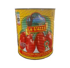 Wholesale La Valle Plum Tomatoes Italian Whole Peeled- Bulk