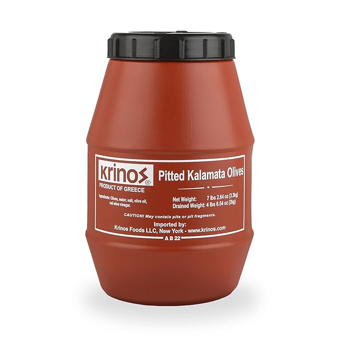 Wholesale Krinos Kalamata Olives - Giant 12kg keg-1ct case Bulk
