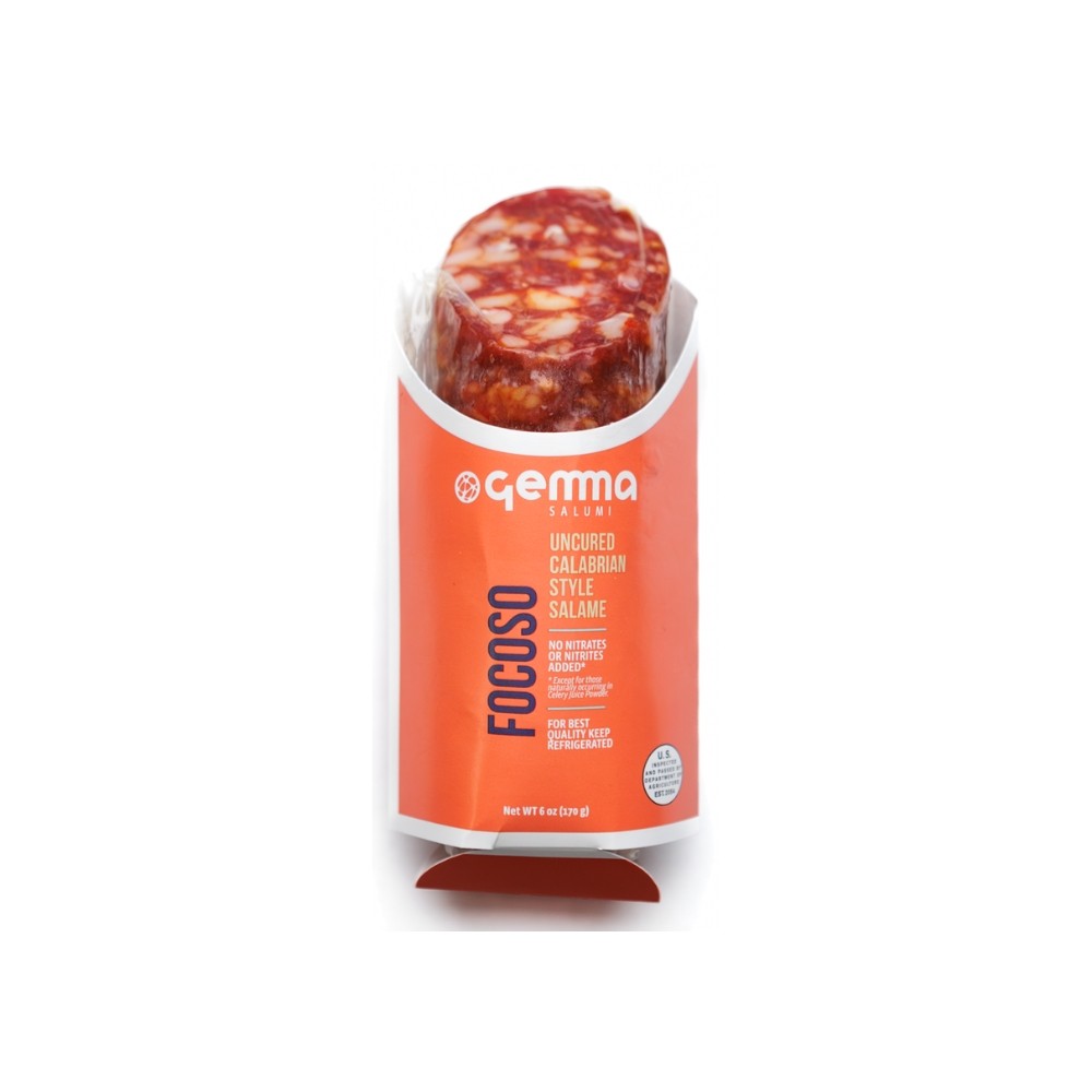 Wholesale Gemma Retail Focoso Uncured Calabrian Style Salame | 6 oz- Bulk