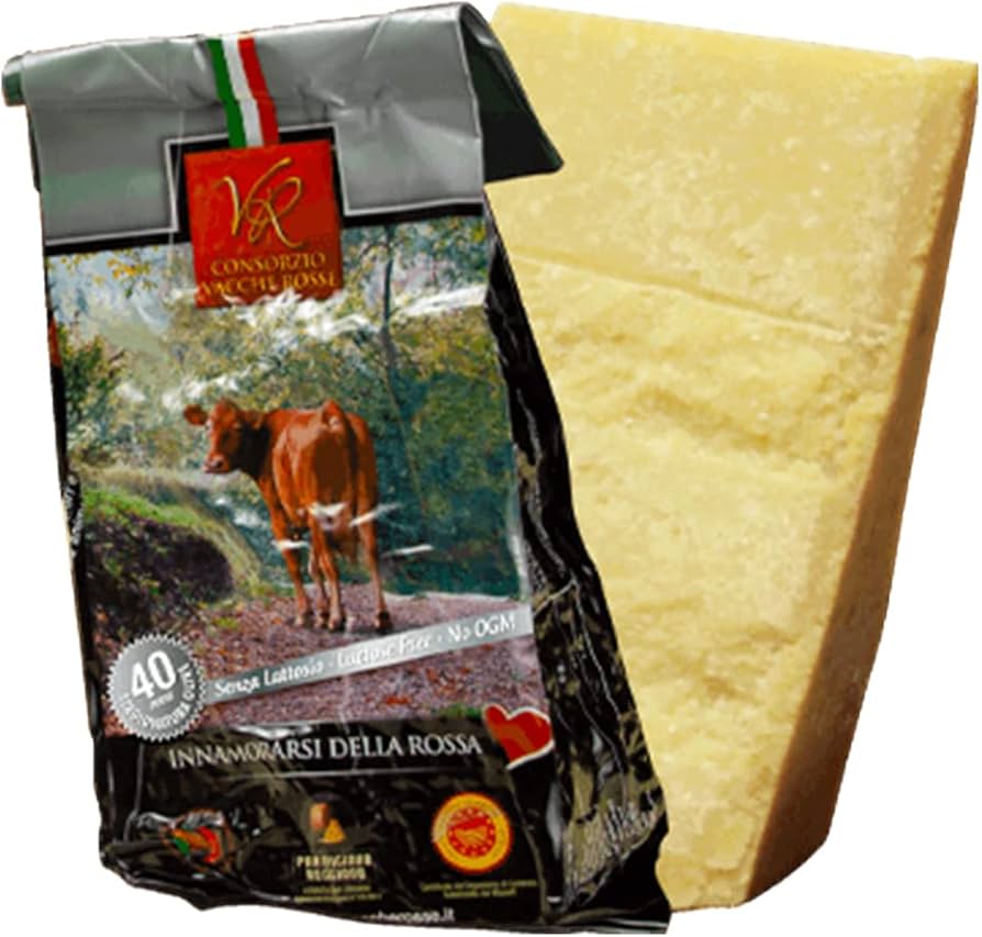 Wholesale Consorzio Vacche Rosse Parmigiano Reggiano Cheese Quarter Wheel (20 LB)- Bulk