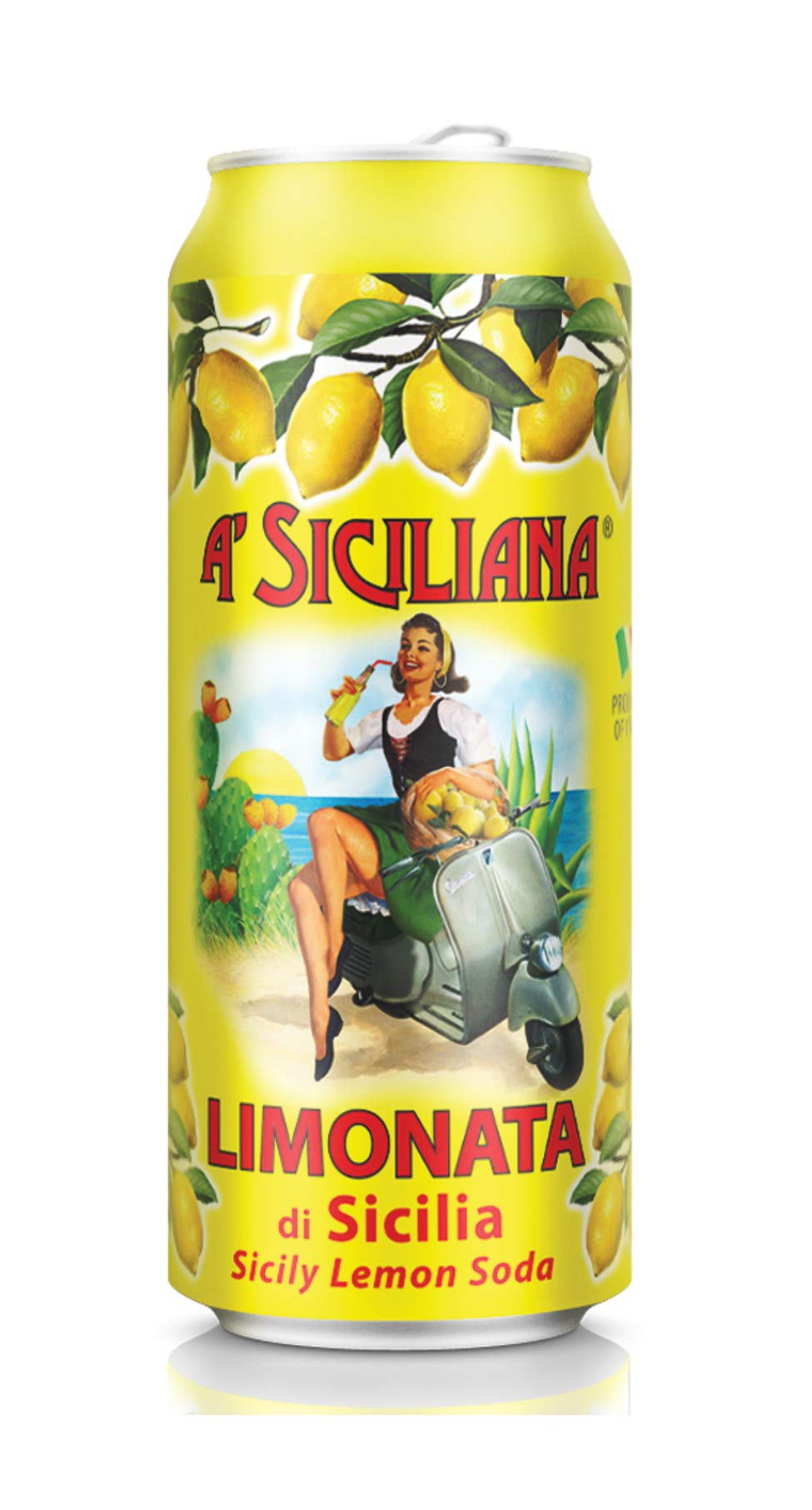 Wholesale A'Siciliana Limonata Soda 6 Pack 11.5 Oz Can- Bulk