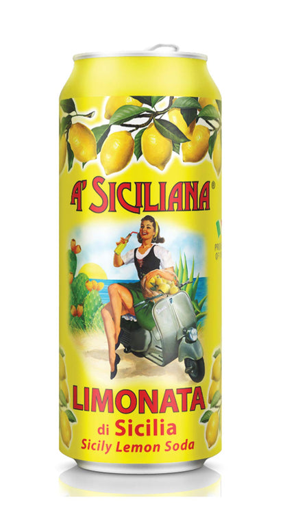 Wholesale A'Siciliana Limonata Soda 6 Pack 11.5 Oz Can- Bulk