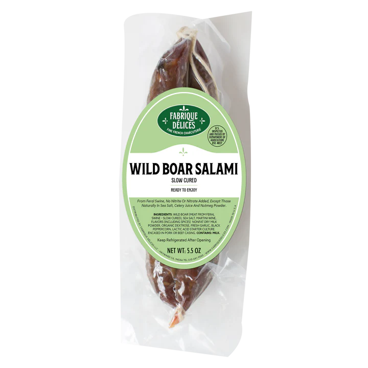 Wholesale Fd Wild Boar Salami 6Oz- Bulk