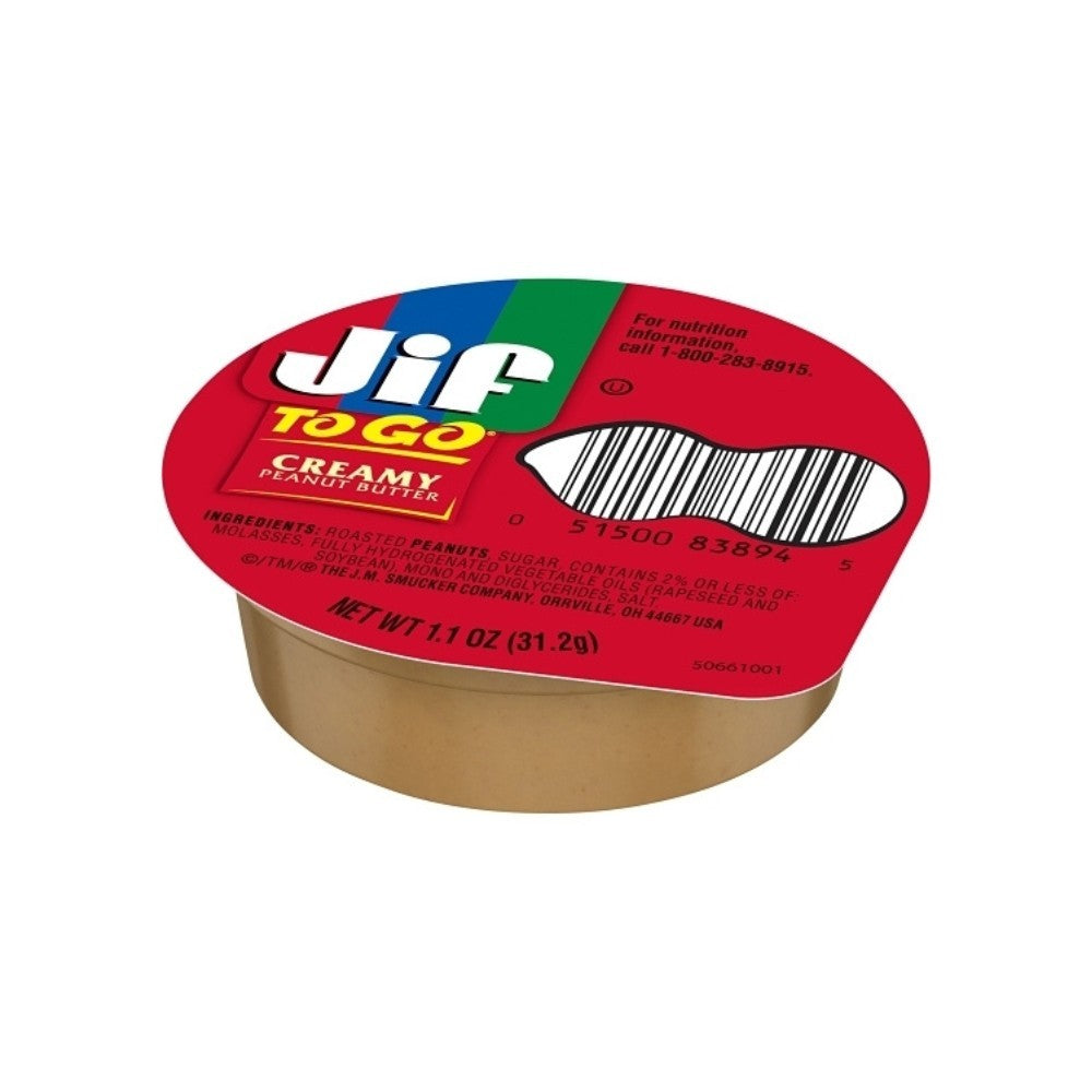 Wholesale Jif Case 1.1Oz Creamy Peanut Butter To Go- Bulk