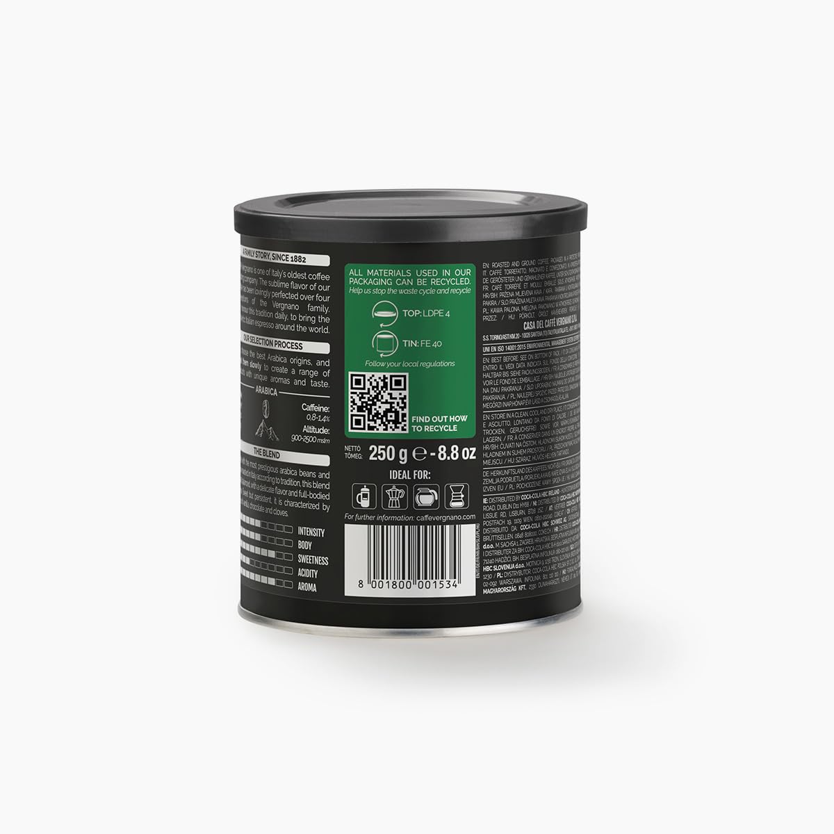 Wholesale Caffe Vergnano Ground Medium Drip Espresso | 8.8 oz- Bulk