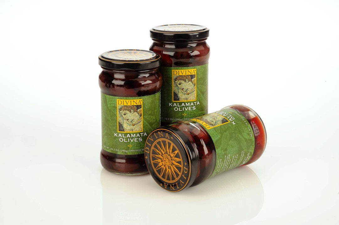Wholesale Divina Kalamata Olives Retail Jars- Bulk