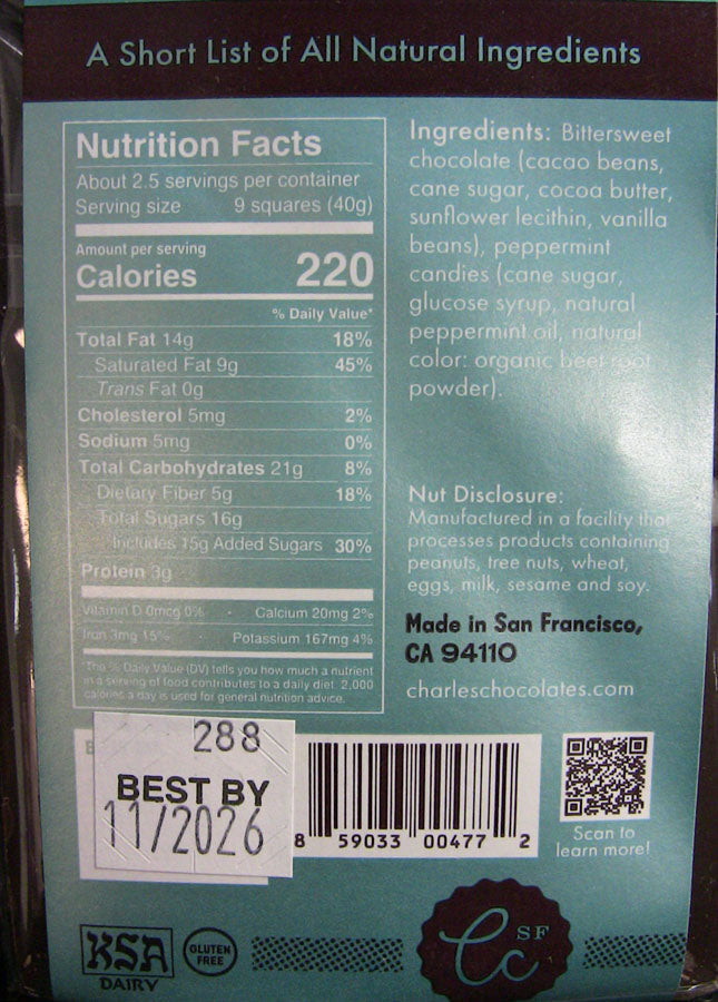 Wholesale Cc Peppermint Bark Bar- Bulk