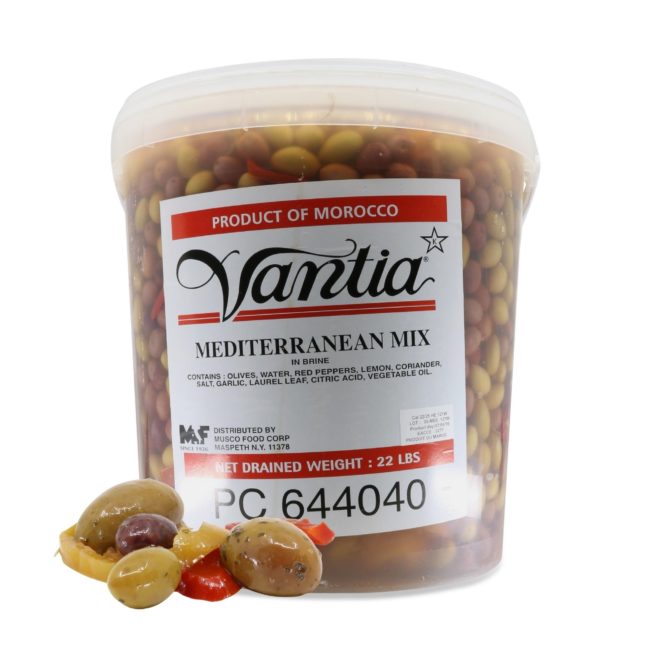 Wholesale La Squis Whole Mediterranean Olive Mix - Jumbo 22 LB- Bulk