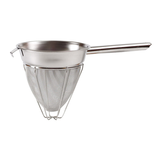 Wholesale Winco Each 8 Inch Fine Mesh Cone Strainer- Bulk