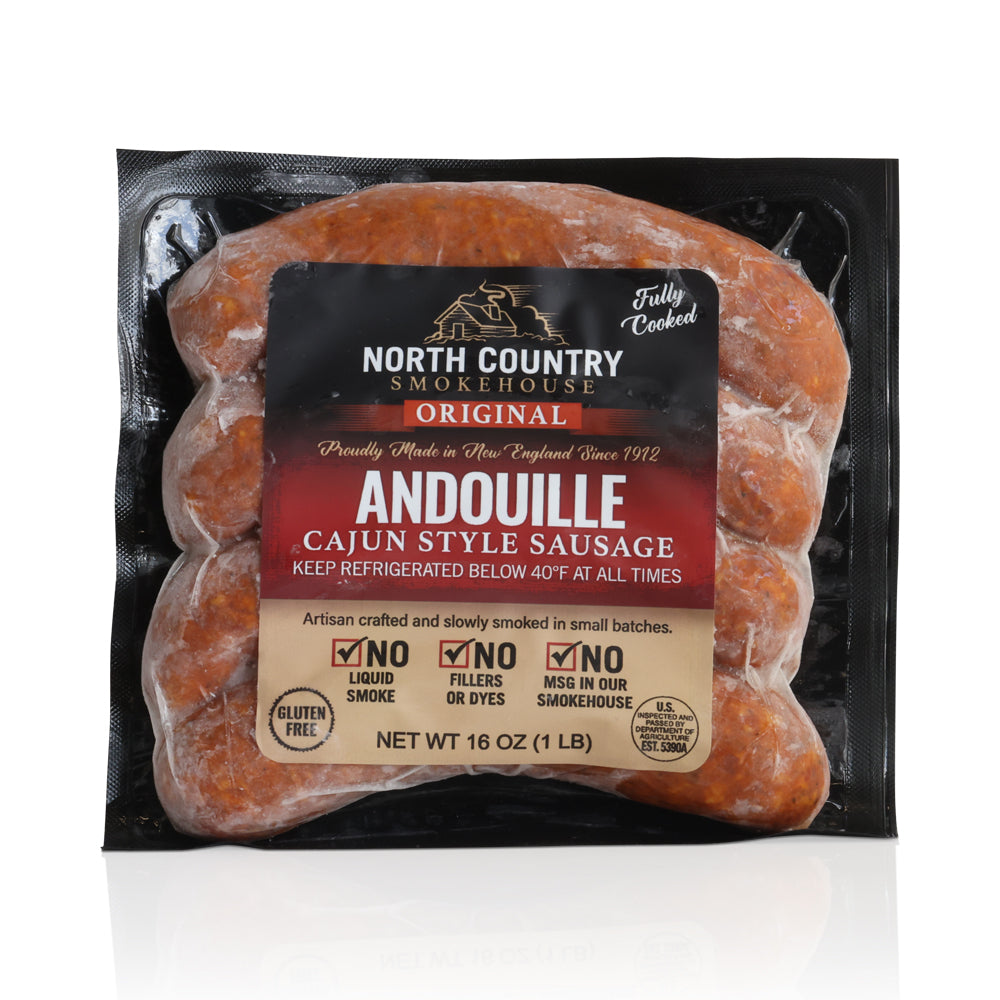 Wholesale North Country Case 4Oz Smoked Andouille Sausage- Bulk