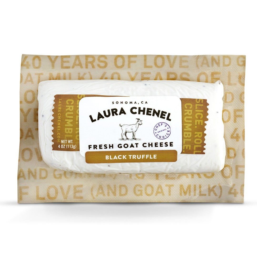 Wholesale Laura Chenel Goat Black Truffle 4Oz- Bulk