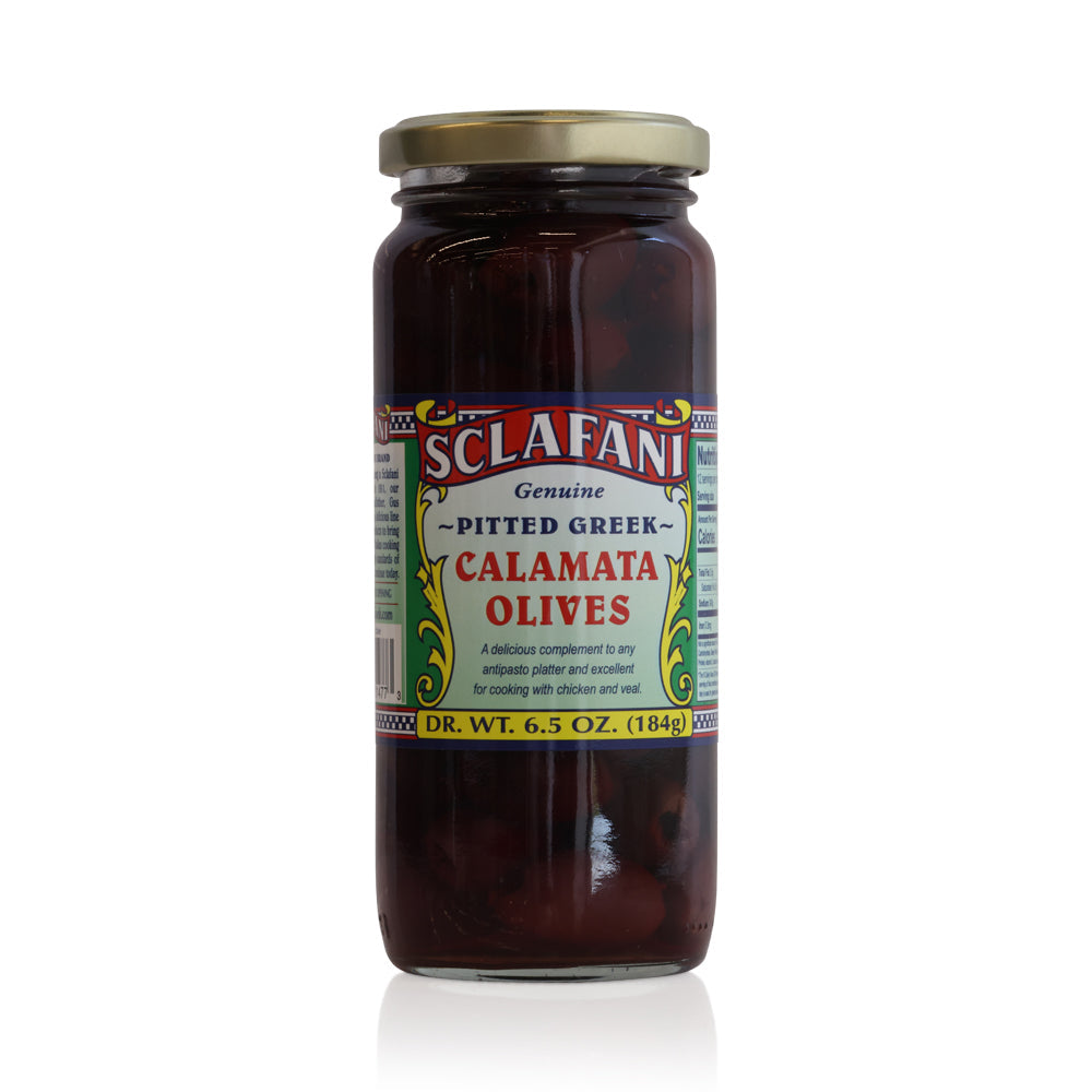Wholesale Sclafani Case Pitted Calamata Olives- Bulk