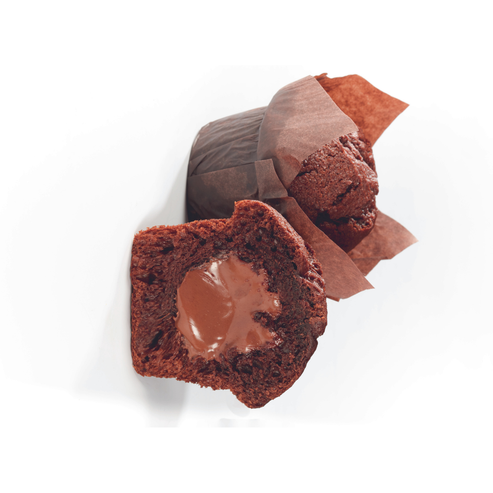 Wholesale Delifrance Case Hazelnut Filled Chocolate Muffins- Bulk