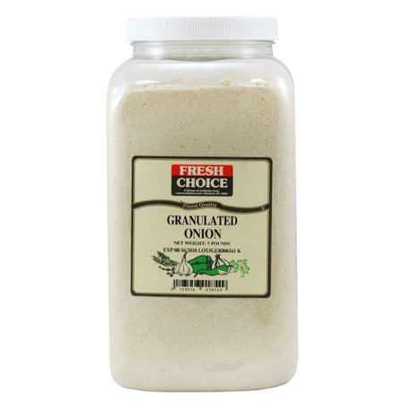 Wholesale Fresh Choice Case Granulated Onion- Bulk