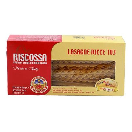 Wholesale Riscossa Each Lasagna Ricce Pasta- Bulk