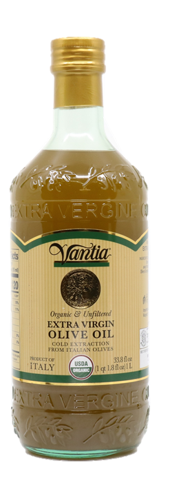 Wholesale Vantia Unfiltered Organic Extra Virgin Olive Oil 33.8 OZ- Bulk