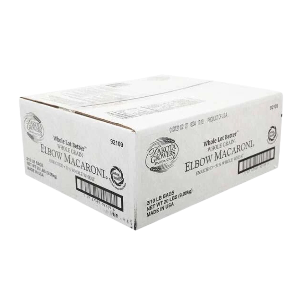 Wholesale Dakota Growers Case Whole Grain Elbow Pasta- Bulk