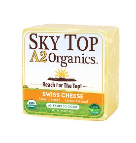 Wholesale Sky Top Organics Swiss Cheese Block- Bulk
