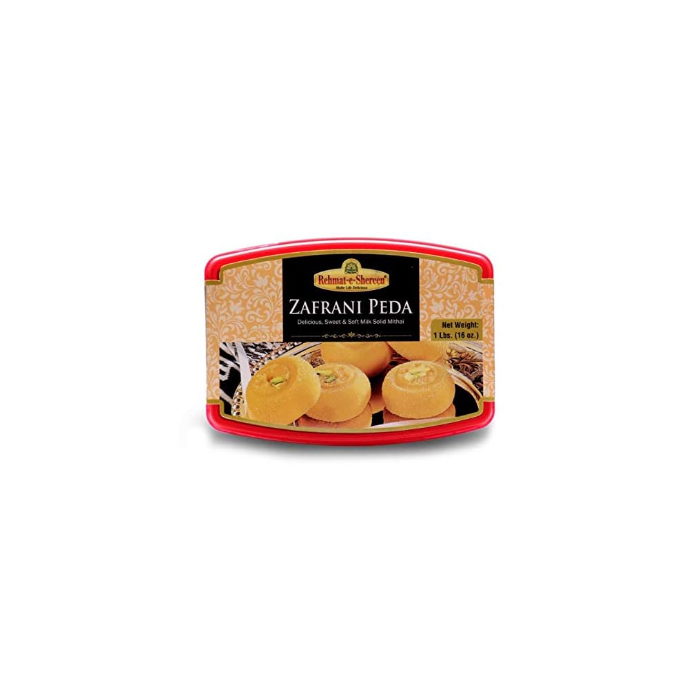 Wholesale Rehmat E Shereen Zafrani Peda 1lb- Bulk