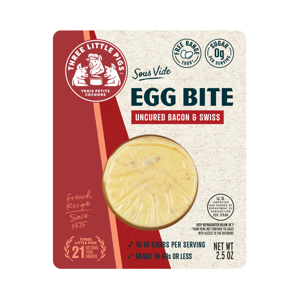 Wholesale Les Trois Egg Bite Bacon & Swiss- Bulk