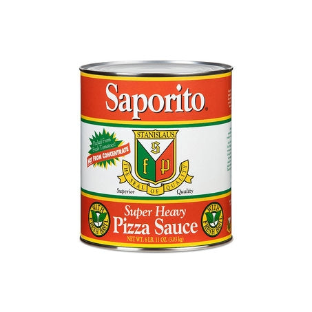 Wholesale Saporito Case Heavy Basil Pizza Sauce- Bulk